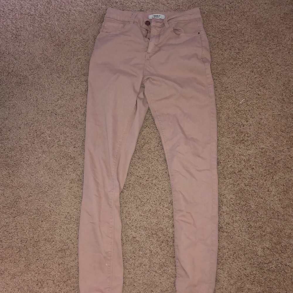 light pink forever 21 jeans